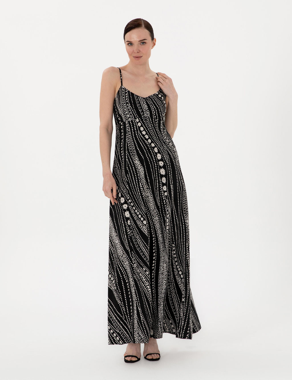 Siyah Regular Fit Dokuma Elbise - Pierre cardin фото 3