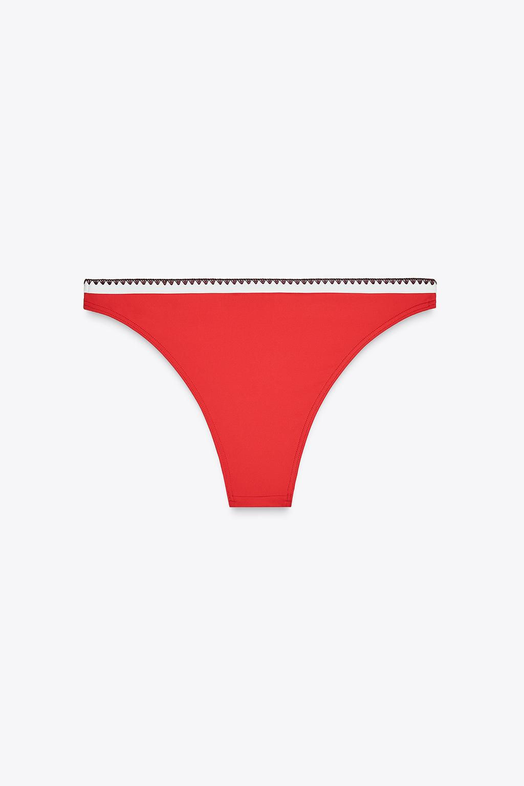 CONTRAST BIKINI BOTTOMS - Zara фото 6