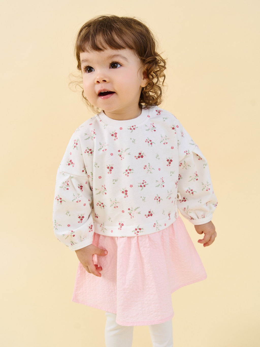 Платье с хлопковой юбкой Цветы 0+ - Bungly фото 4