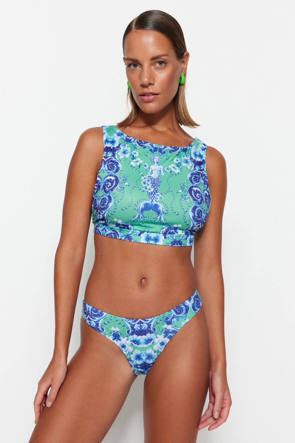 Etnik Desenli Normal Paca Bikini Alt? TBESS22BA0306