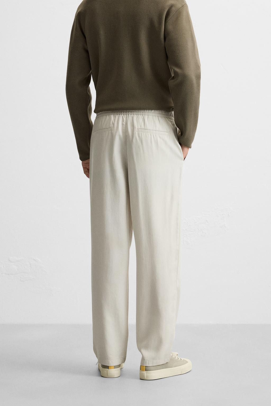 LYOCELL JOGGER WAIST TROUSERS - Zara фото 42
