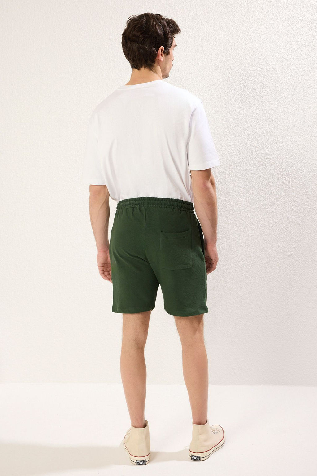 TRENDYOL MAN Premium Siyah Regular %100 Pamuklu Dokulu Sort TMNSS23SR00035 - Trendyolmilla фото 7