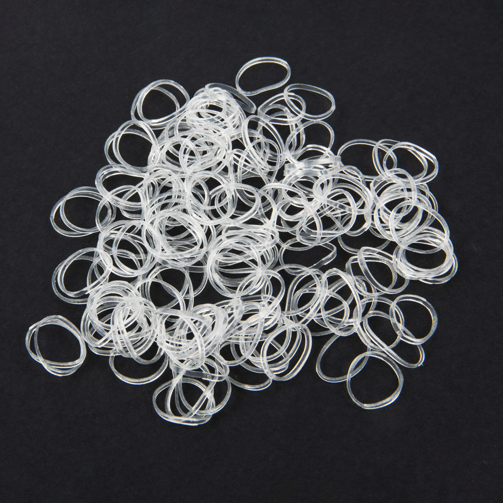 CHERRY MARY V/S2007 Набор силиконовых резинок для волос 5 х 250 шт №01 прозрачный