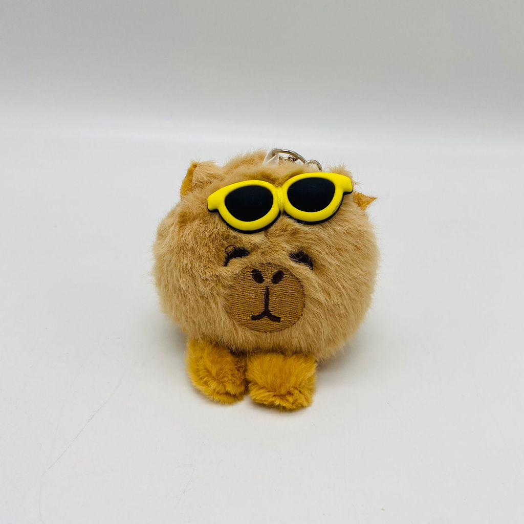 Мягкая игрушка брелок Капибара с очками 7 см - Storyland фото 5