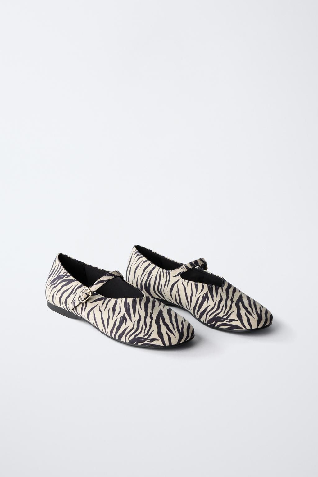 ANIMAL PRINT BALLET FLATS - Zara фото 3