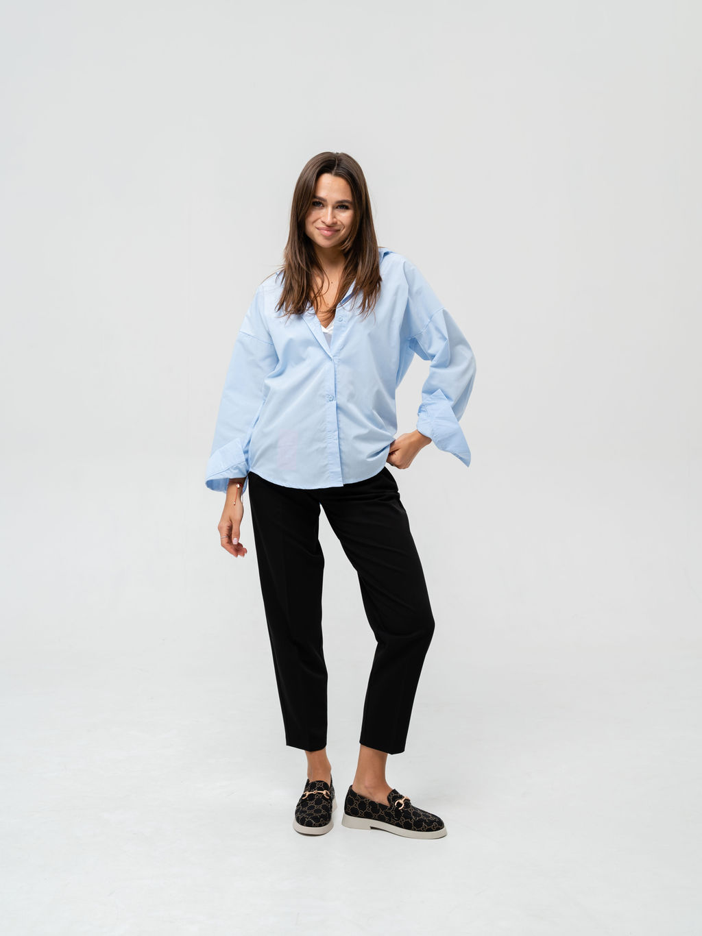 Лоферы туфли 172.1841be.Черный гуччи