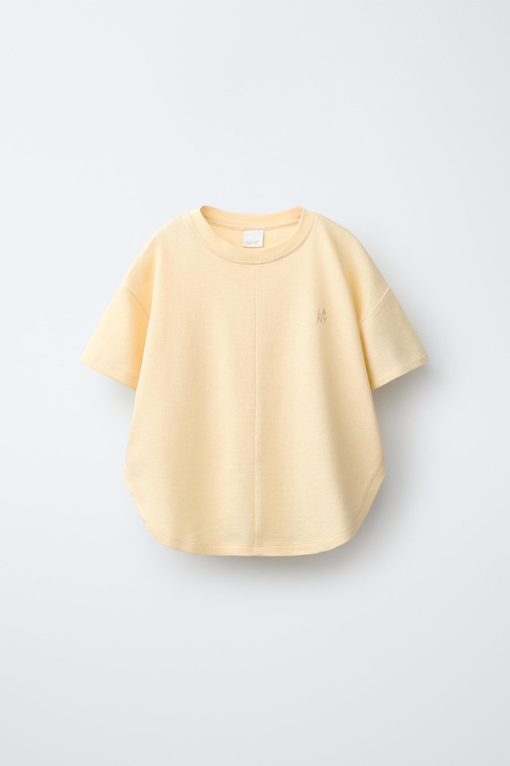 CONJUNTO CAMISETA Y PANTAL?N WIDE LEG LISOS / Amarillo - Zara фото 2