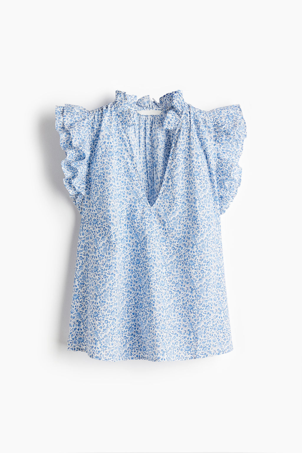 Blusa con ribetes de volante - H&m фото 3
