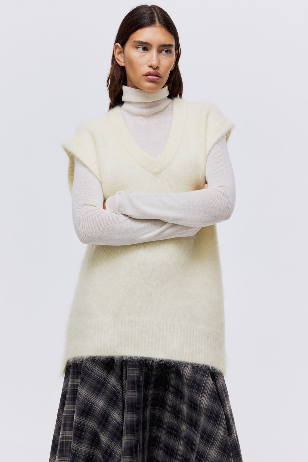Su?ter sin mangas en mezcla de mohair - H&m фото 5