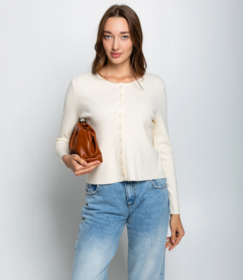 Кардиган #КТ9035 (3), кремовый