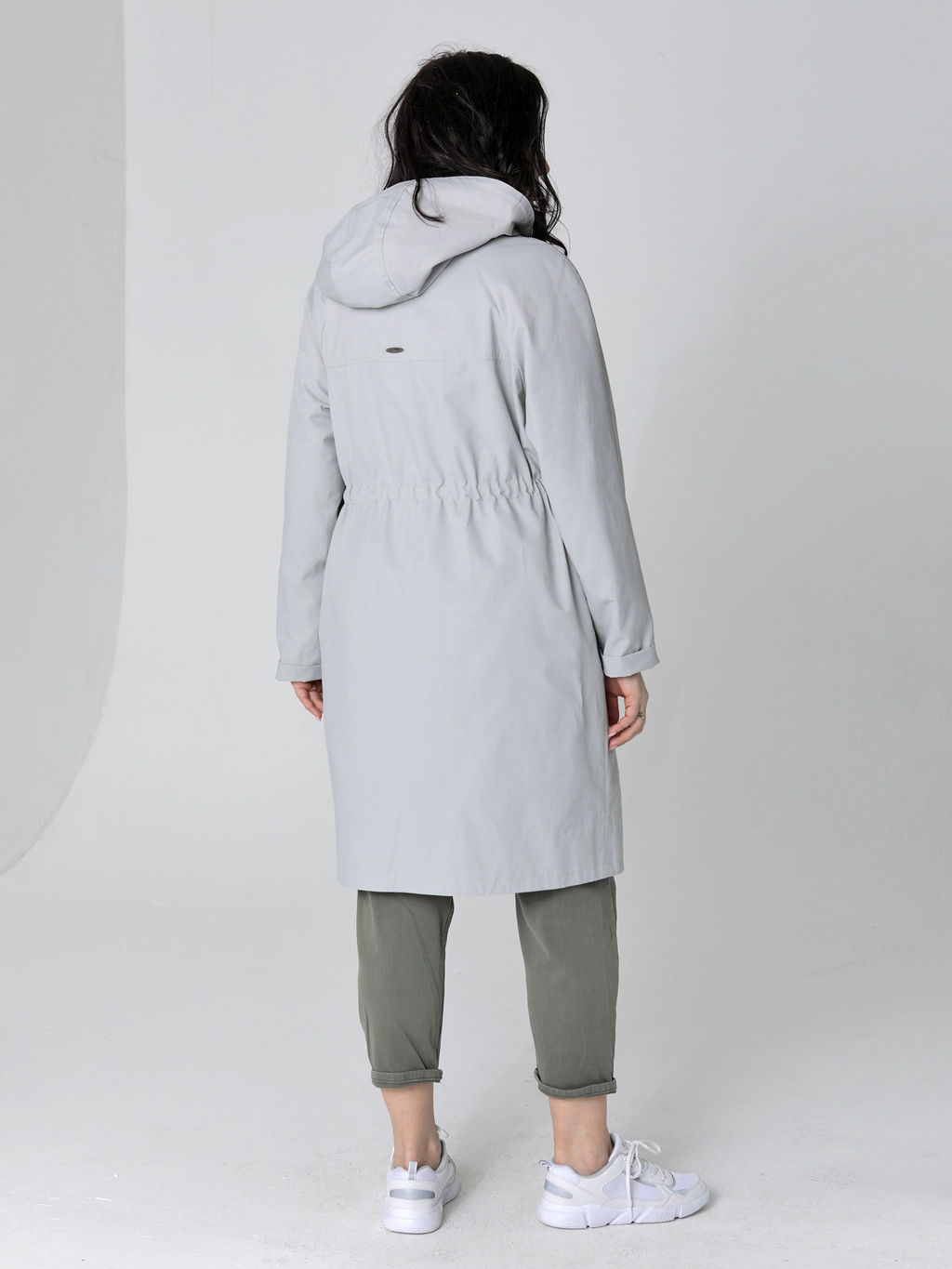 25137 Плащ св.серый - Dizzyway фото 4