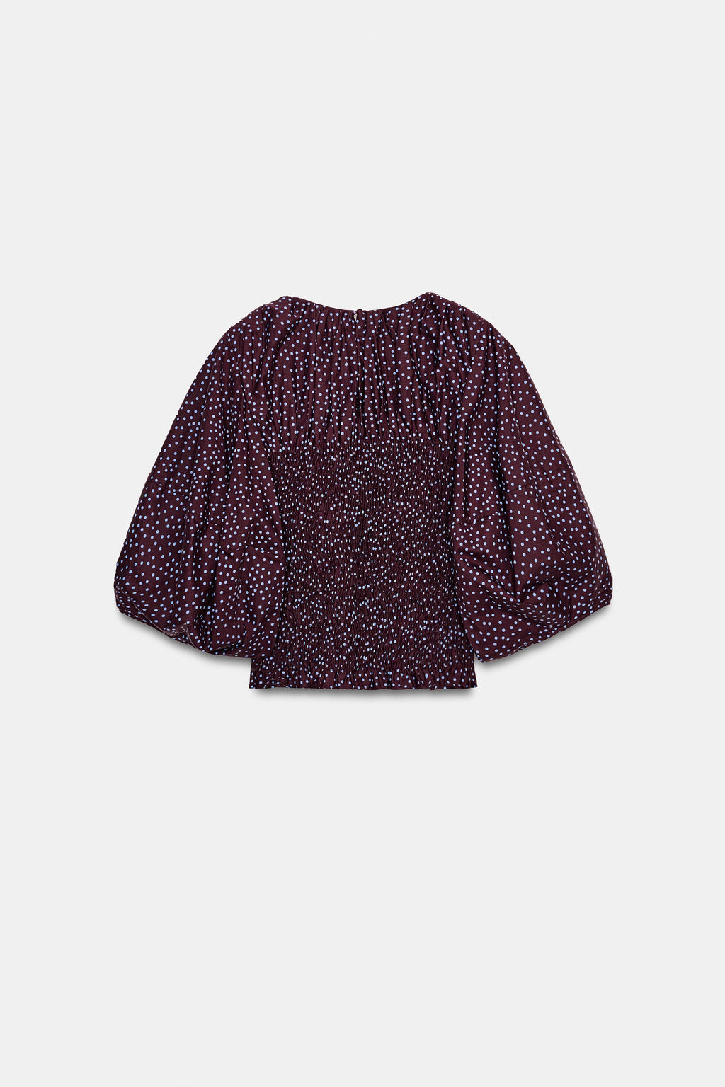 POLKA DOT BLOUSE WITH PUFF SLEEVES - Zara фото 8