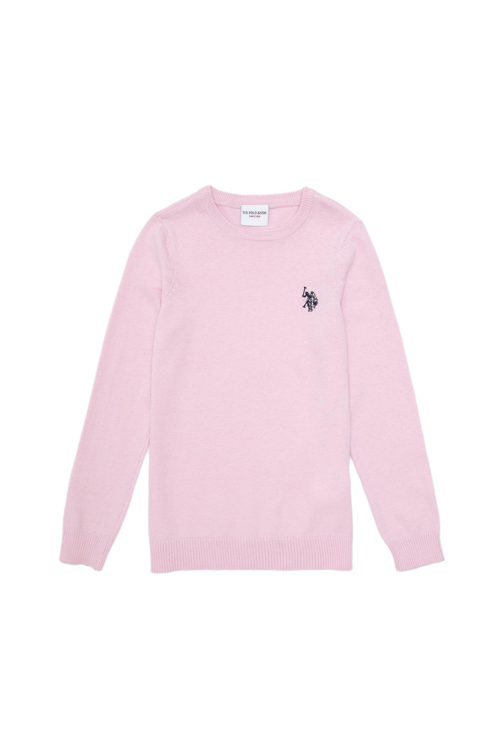 Розовый базовый свитер для девочки Неожиданная скидка в корзине - U.s. polo assn фото 2