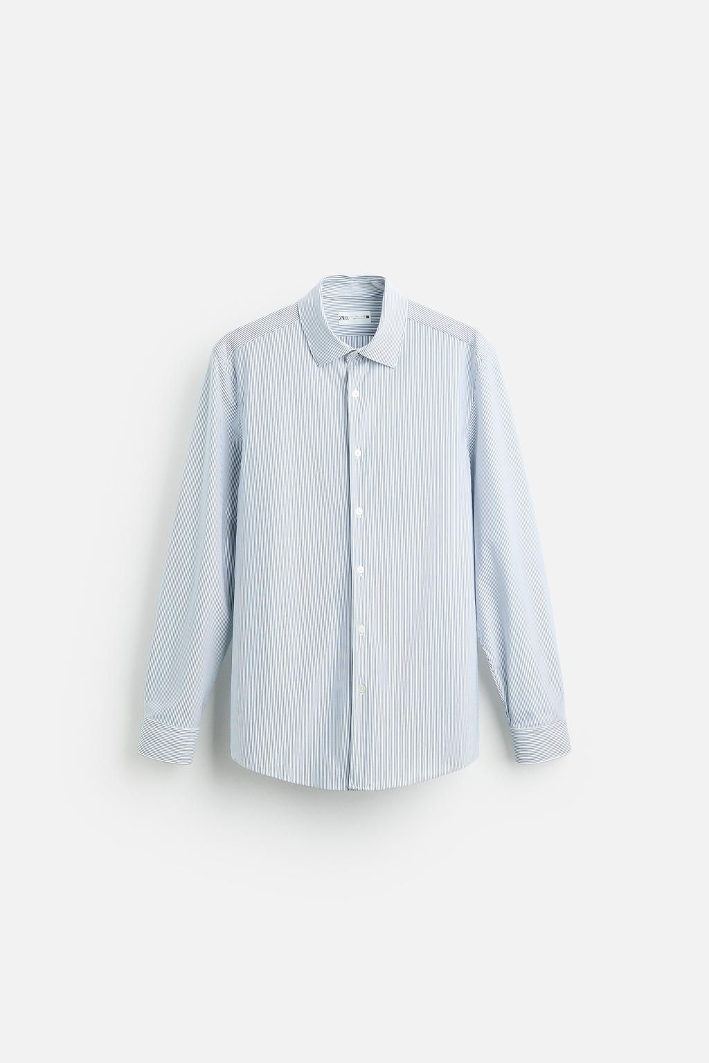 STRIPED STRETCHY SHIRT - Zara фото 6