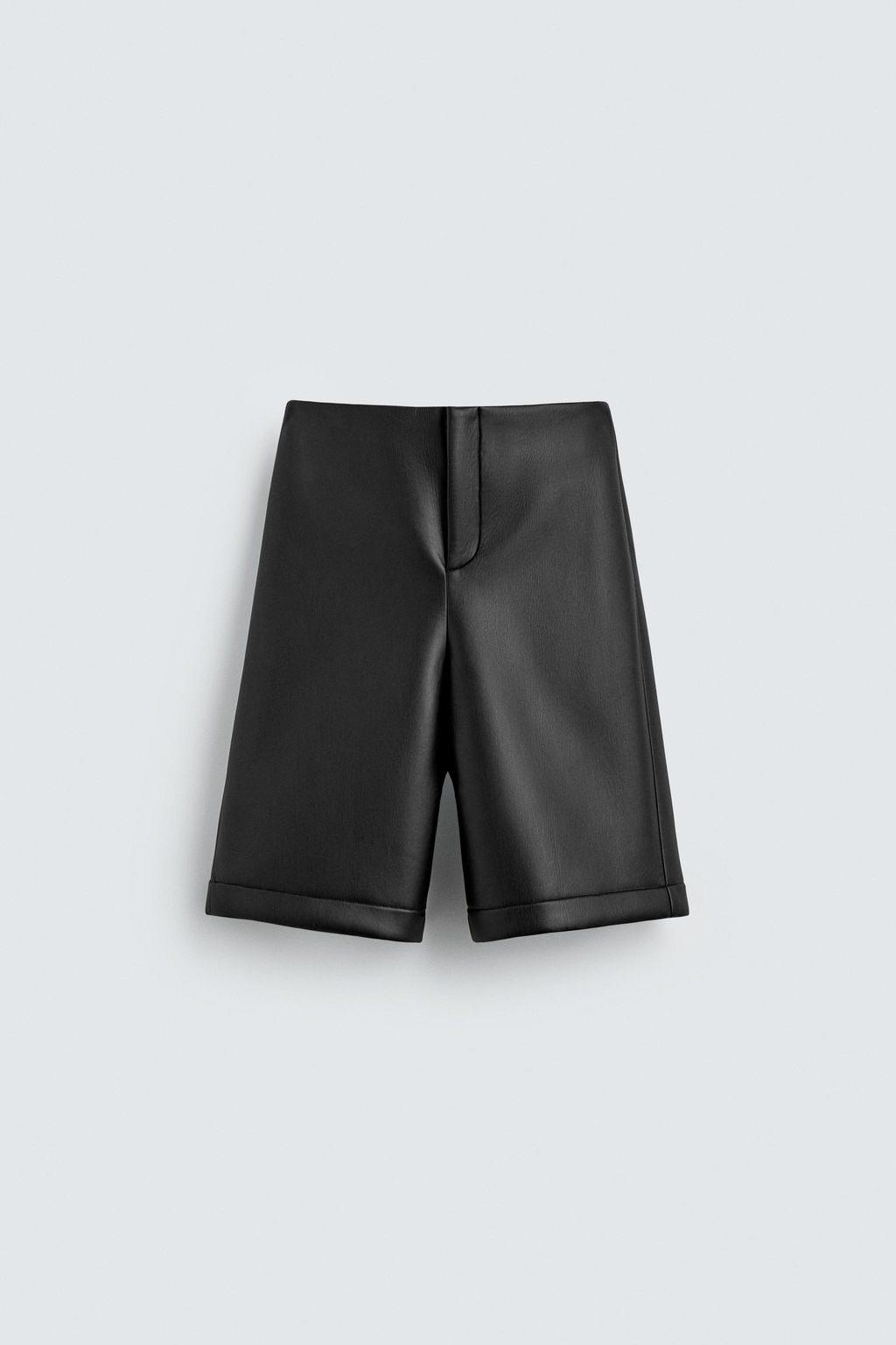 LEATHER EFFECT LONG BERMUDA SHORTS HARRY LAMBERT FOR ZARA X DISNEY фото 2