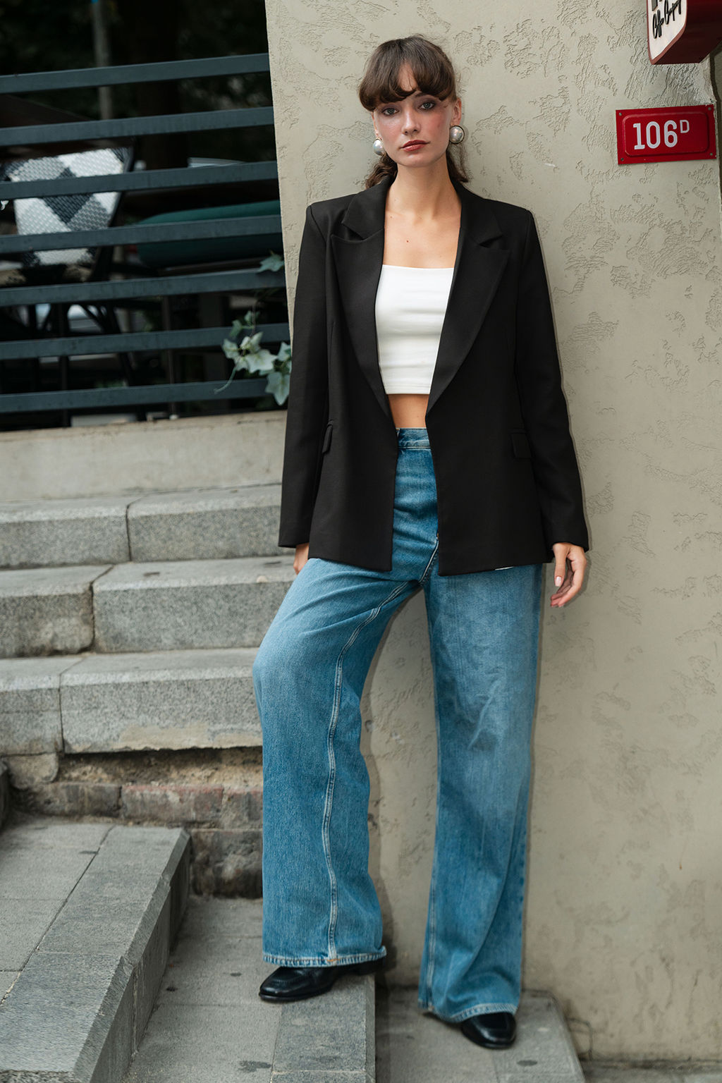 Kahverengi Rahat Kal?p Cizgili Astarl? Dokuma Blazer Ceket TWOAW26BC00044 - Trendyolmilla фото 8