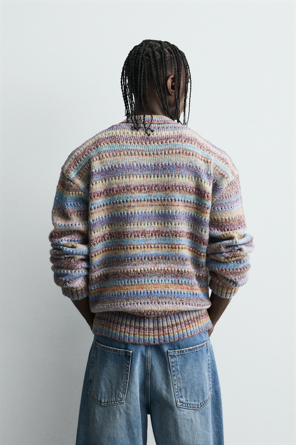 OPENWORK STRIPED SWEATER - Zara фото 3