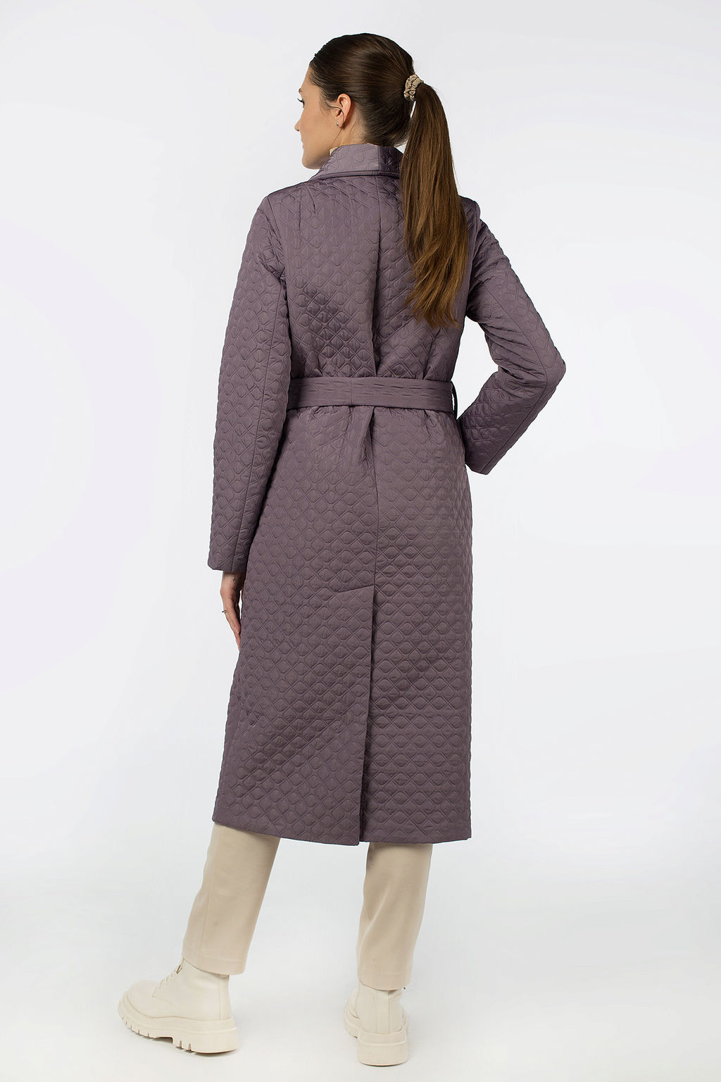 Пальто женское демисезонное (пояс) - El podio фото 4