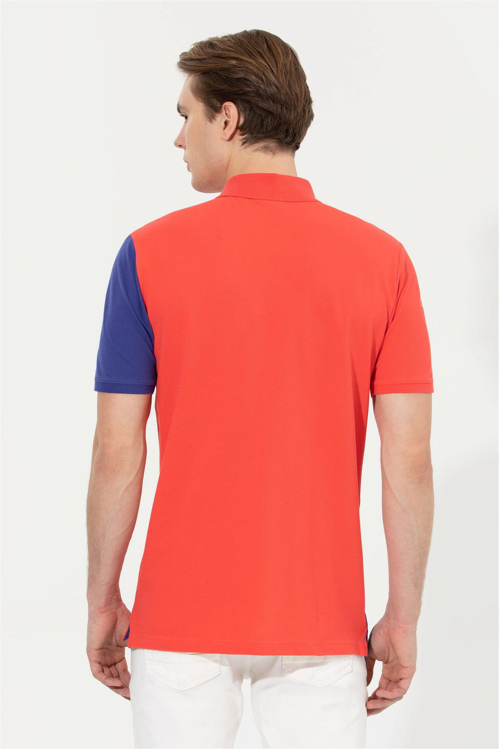 U. S. Polo Assn Мужская красная футболка с воротником-поло - U.s. polo assn фото 12