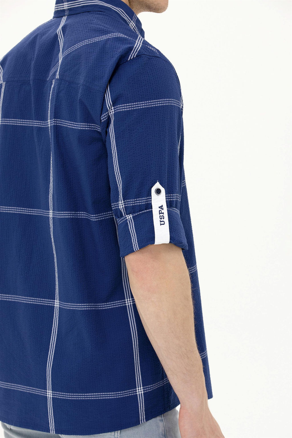 U. S. Polo Assn / Мужская темно-синяя рубашка с длинным рукавом - U.s. polo assn фото 14