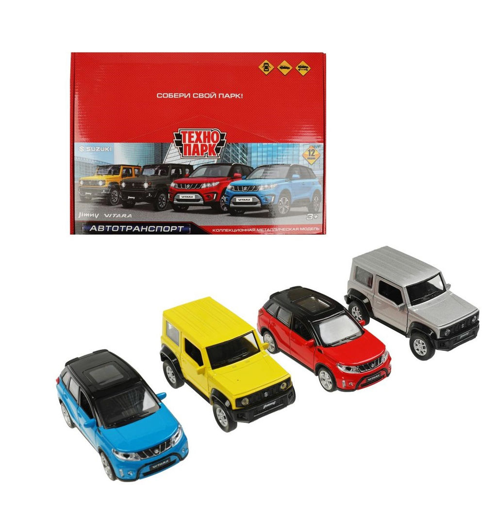 . Модель "Suzuki vitara/Jimny" 12см, металл двери, инерц, в асс. арт.VITARAJIMNY-12DB12-MIX
