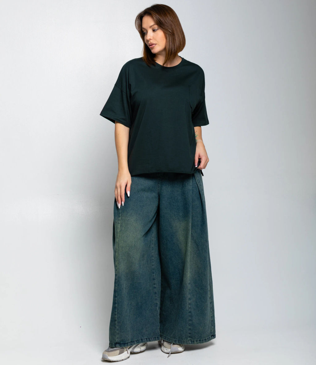 Футболка #КТ1612 (1), изумрудный - Dommod фото 4