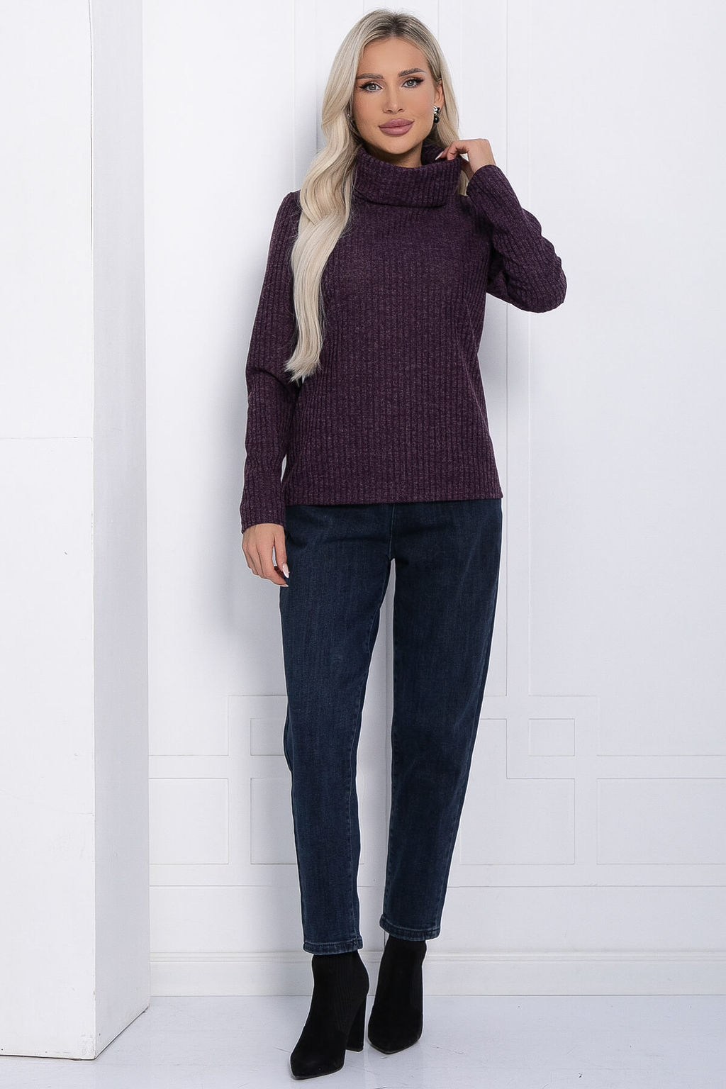Водолазка Милла (фиолетовая) Б12258-4 - Lt collection фото 5