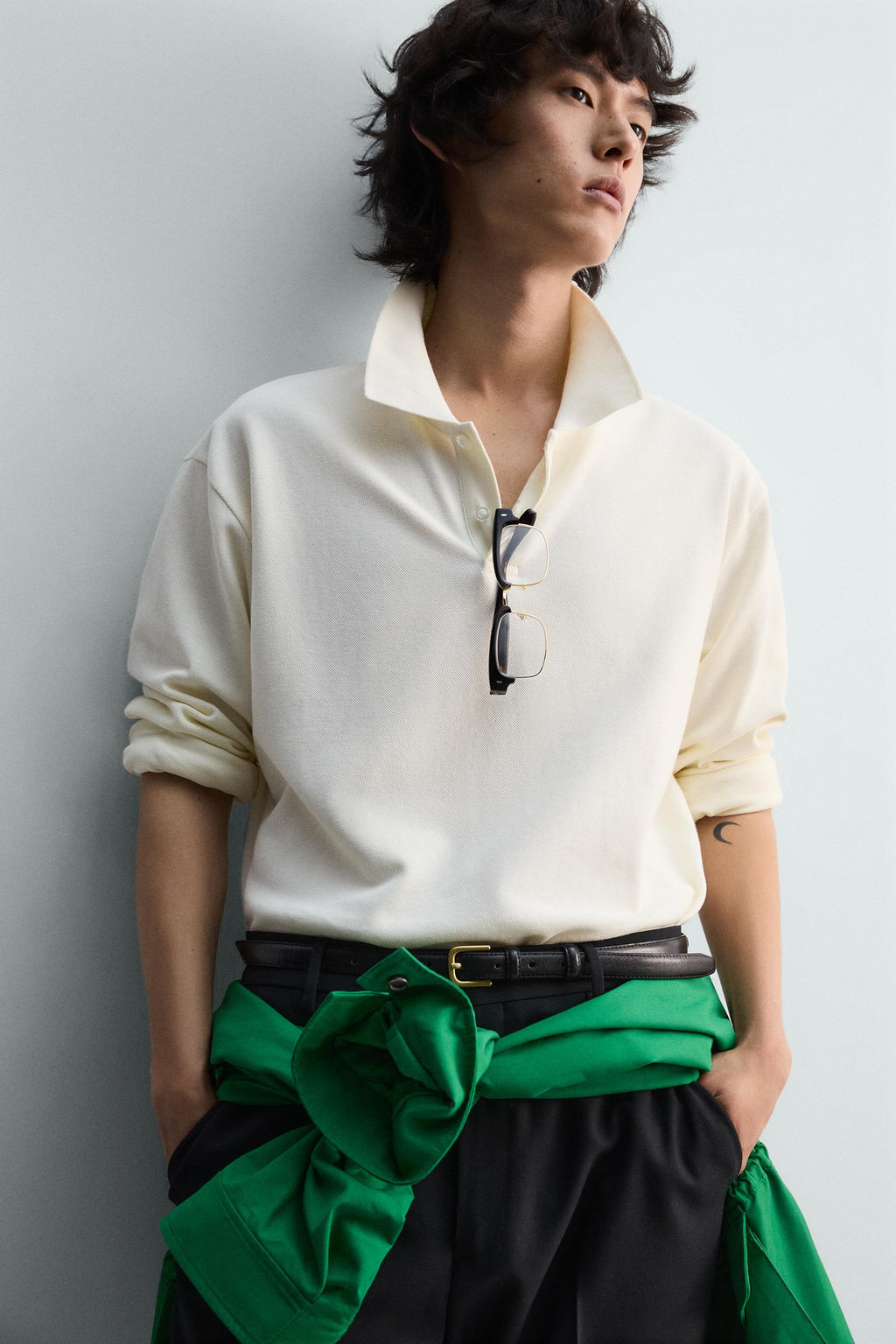 REGULAR FIT PIQU_ TEXTURED POLO SHIRT - Zara фото 16