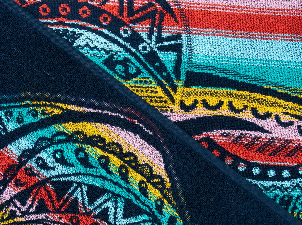 Полотенце махровое 6с102.411ж1 Этно-слон (т.радужка) 67х150см