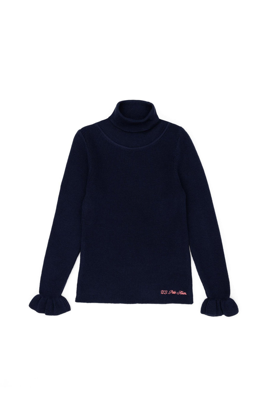Темно-синий свитер для девочки - U.s. polo assn фото 7