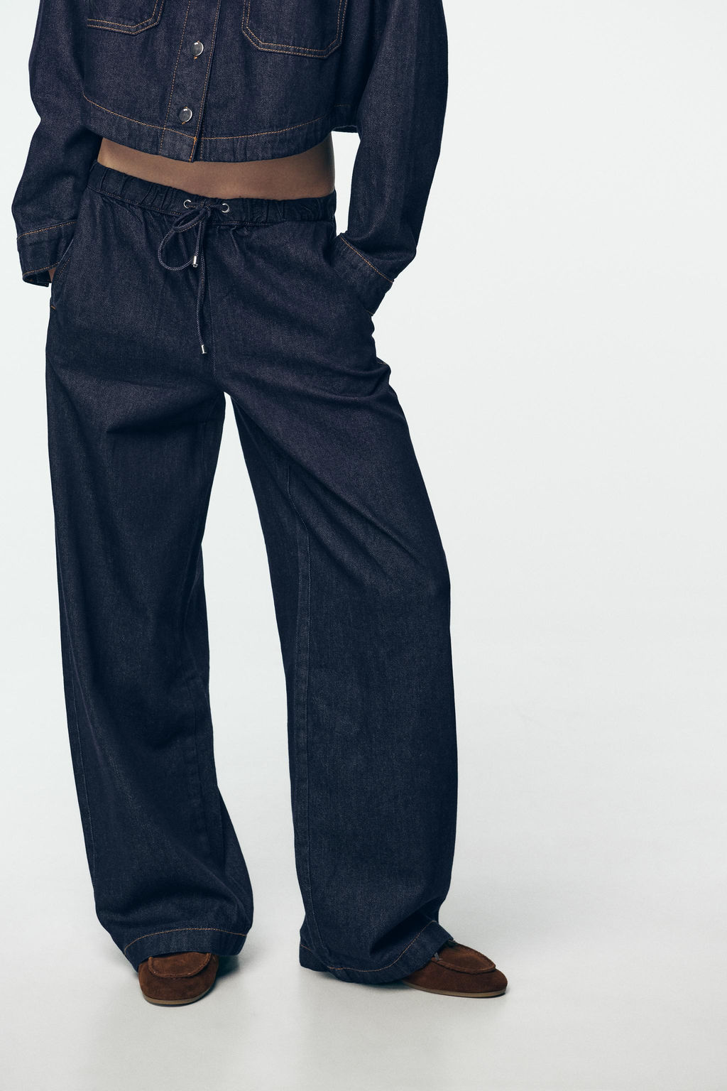 JEANS Z1975 JOGGER WIDE LEG - Zara фото 2
