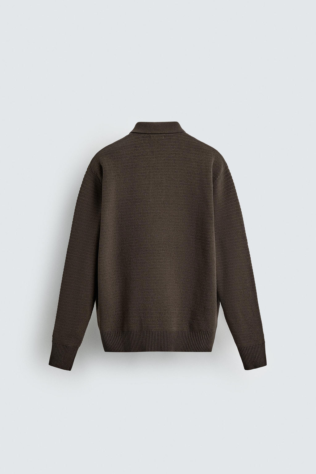 CHENILLE KNIT POLO SHIRT - Zara фото 8