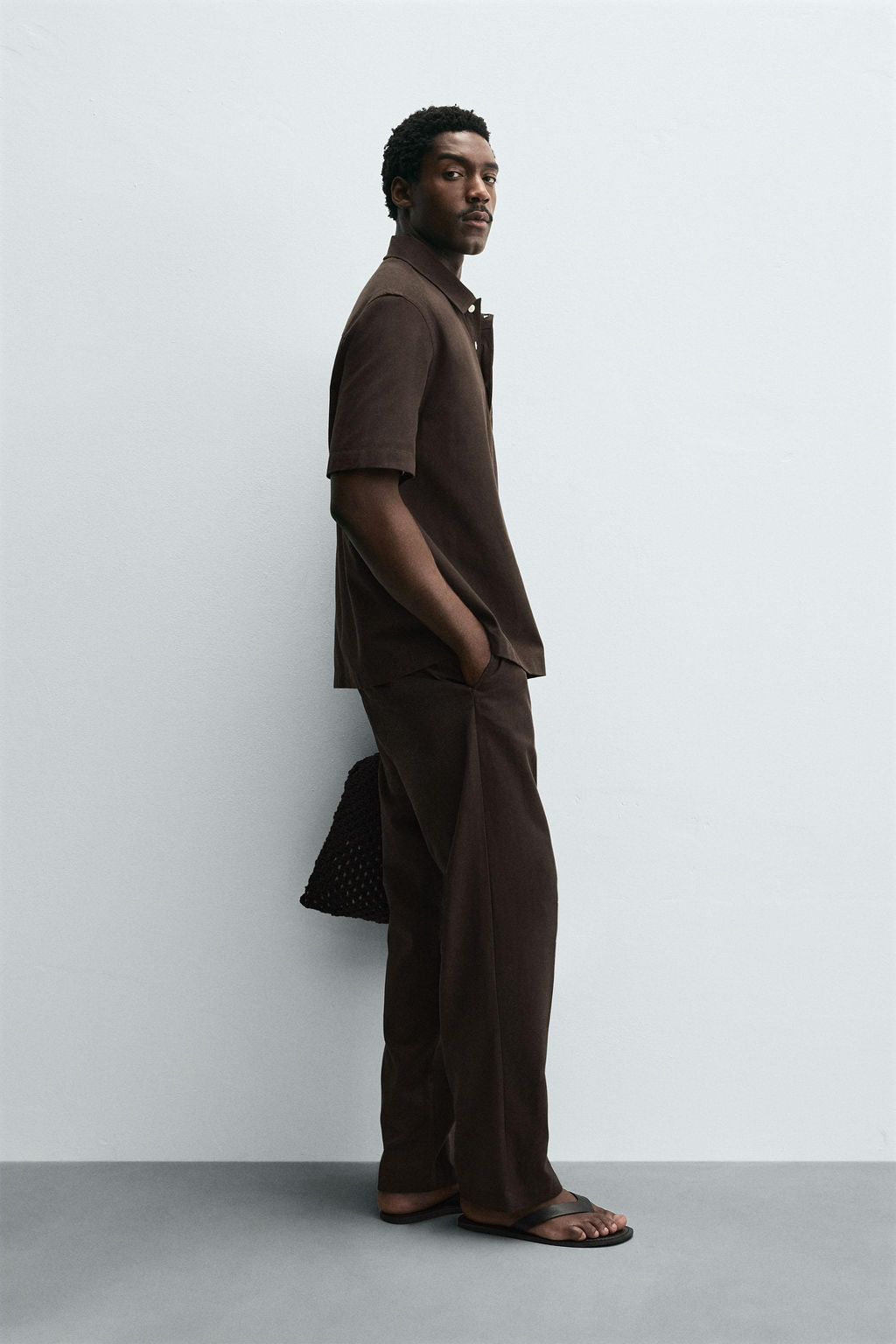 LYOCELL-COTTON TROUSERS - Zara фото 4