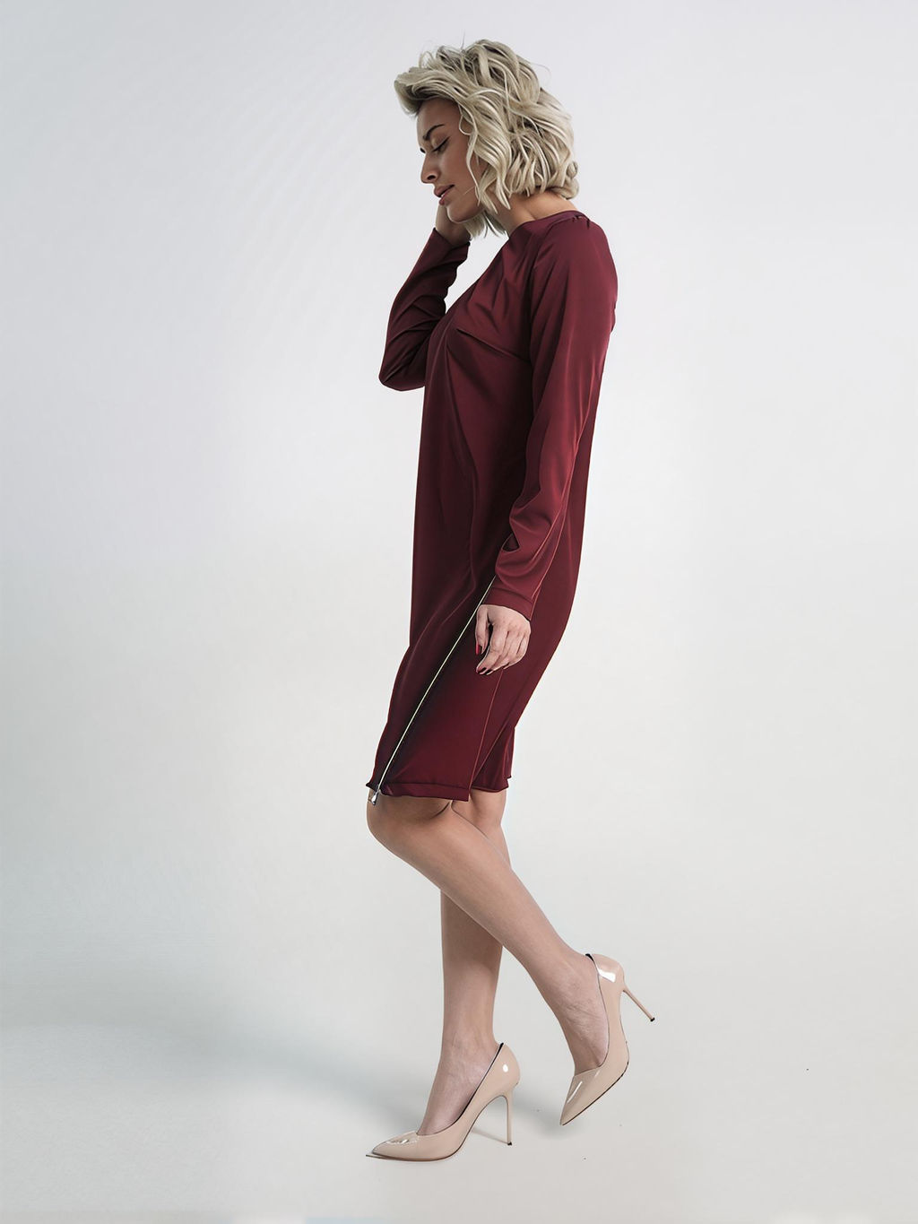 Платье Незнакомка (бордовое) П15129-30М - Lt collection фото 7