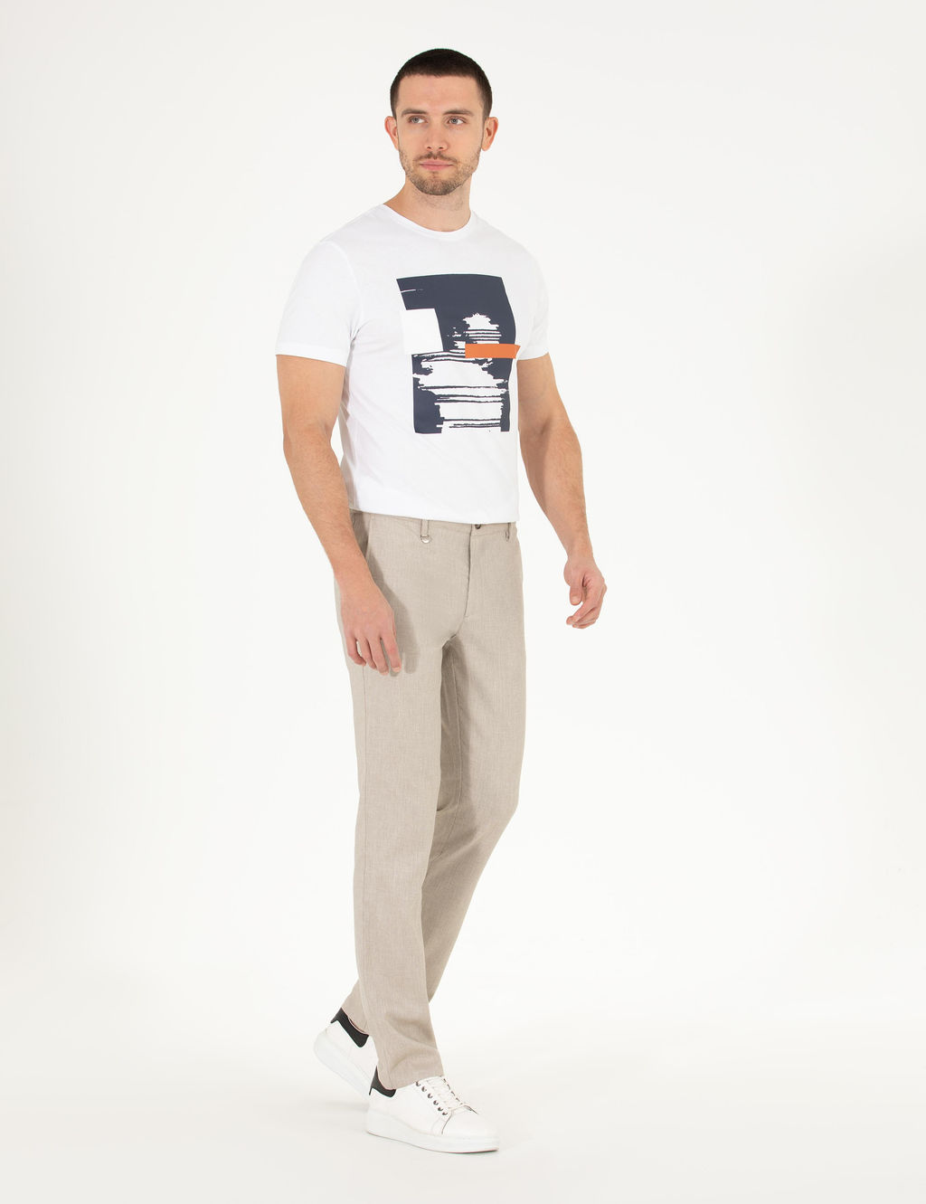 Bej Slim Fit Kuma_ Pantolon - Pierre cardin фото 3