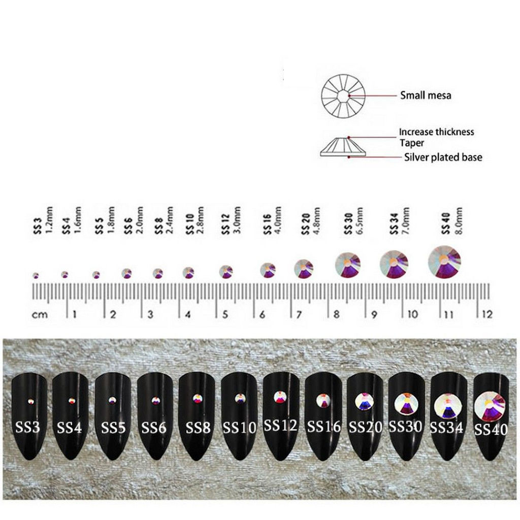 Nail Art Набор страз для ногтей, желтый голография  фото 3