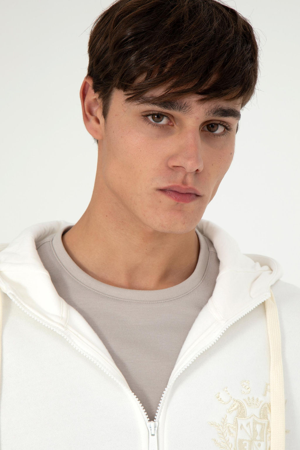 Мужской кремовый вязаный кардиган Неожиданная скидка в корзине - U.s. polo assn фото 2