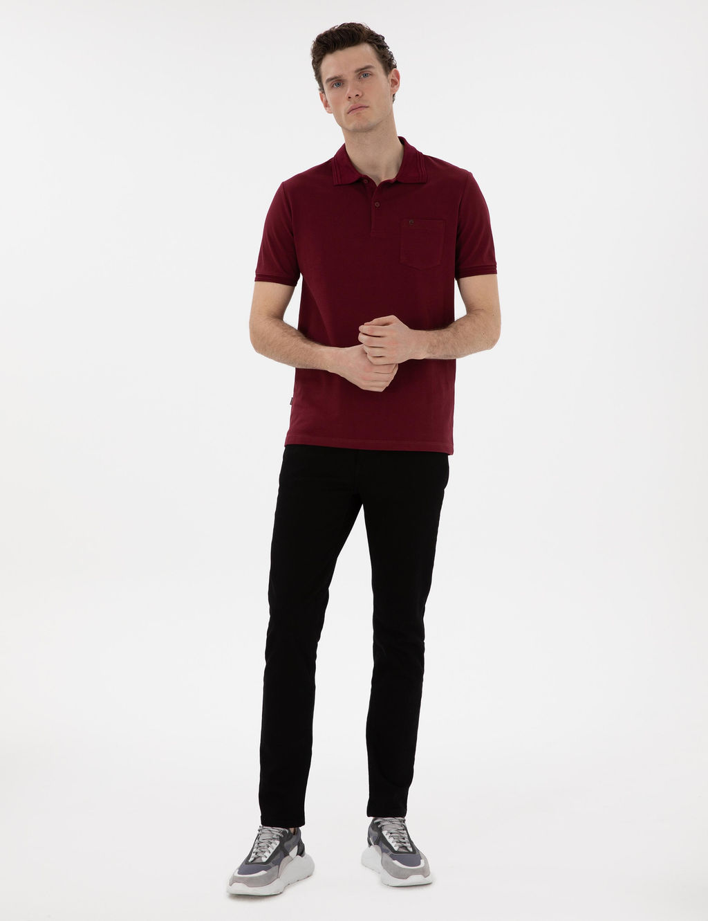 Siyah Slim Fit Jean Pantolon - Pierre cardin фото 3