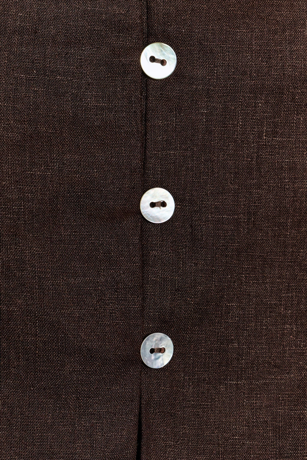 CAMISA MANGA SISA CON LINO / Marr?n - Zara фото 6