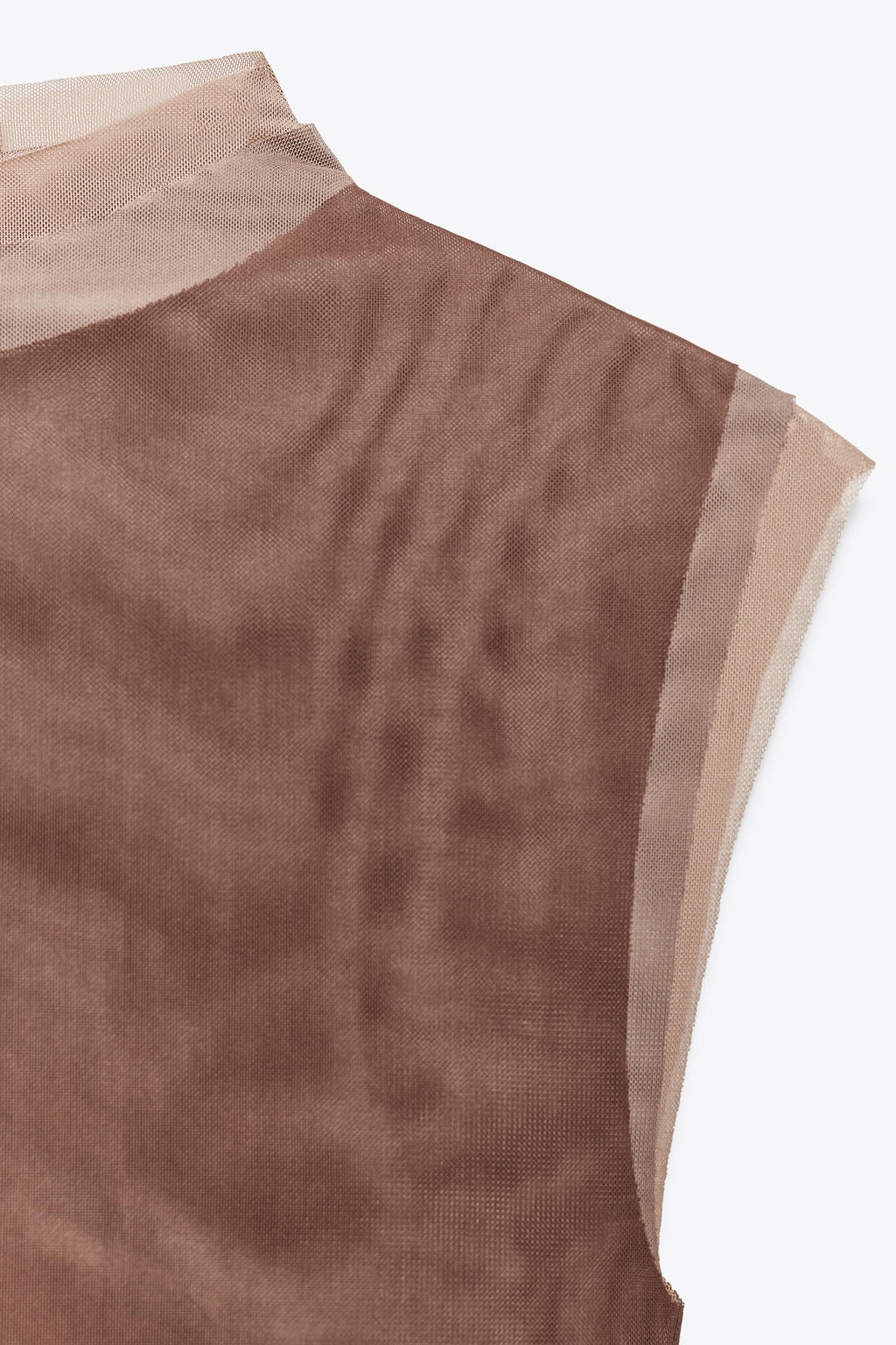 TULLE HIGH NECK T-SHIRT - Zara фото 7
