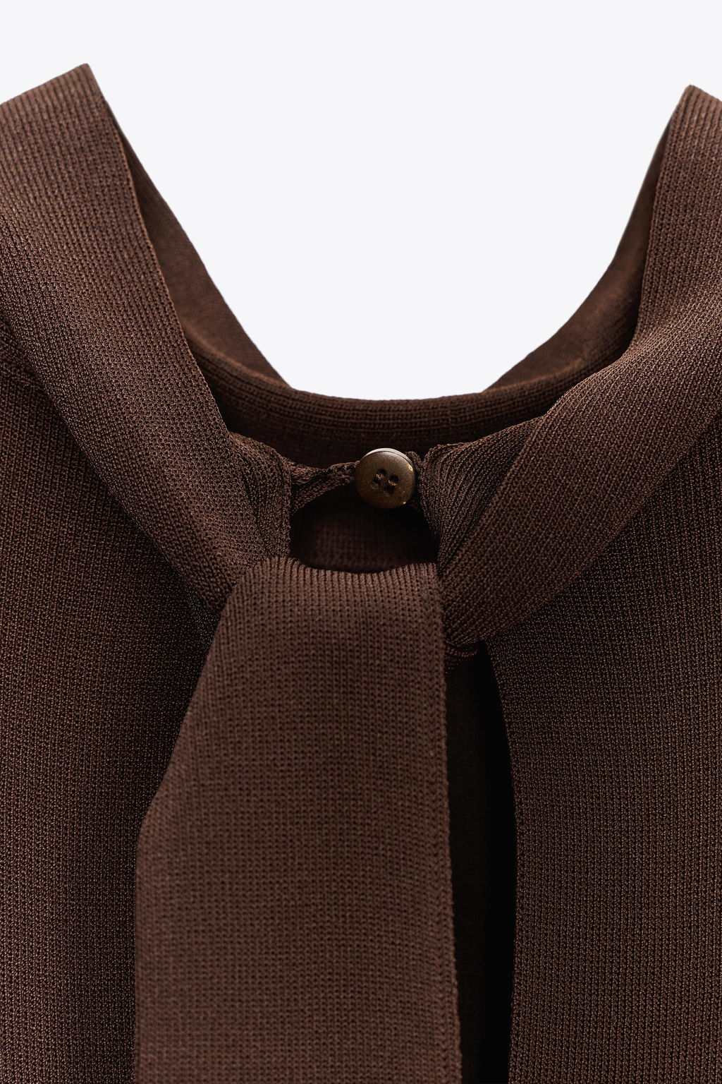 MIDI TUNIC DRESS WITH BOW - Zara фото 13