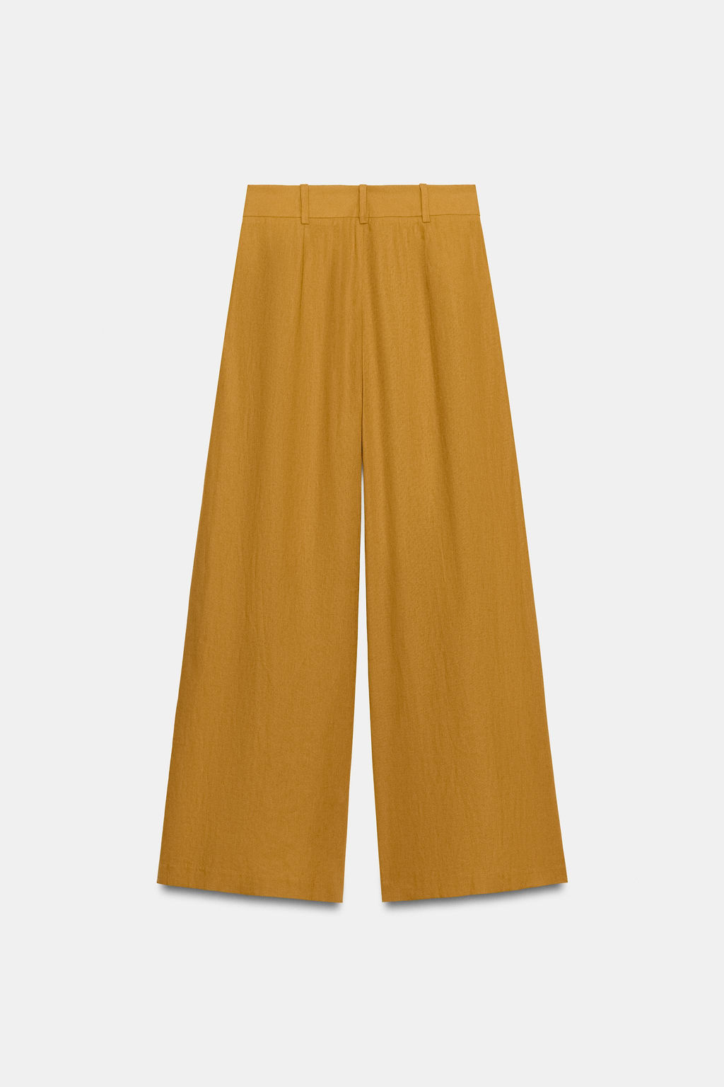 PANTAL?N ANCHO CON LINO / Curry - Zara фото 9