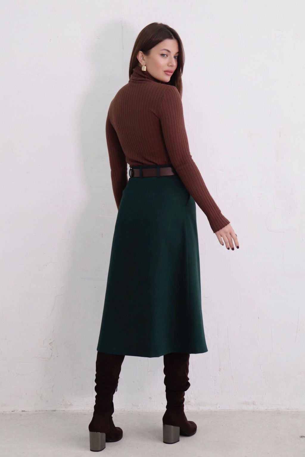 Юбка на пуговицах длины миди - Martichelli фото 48