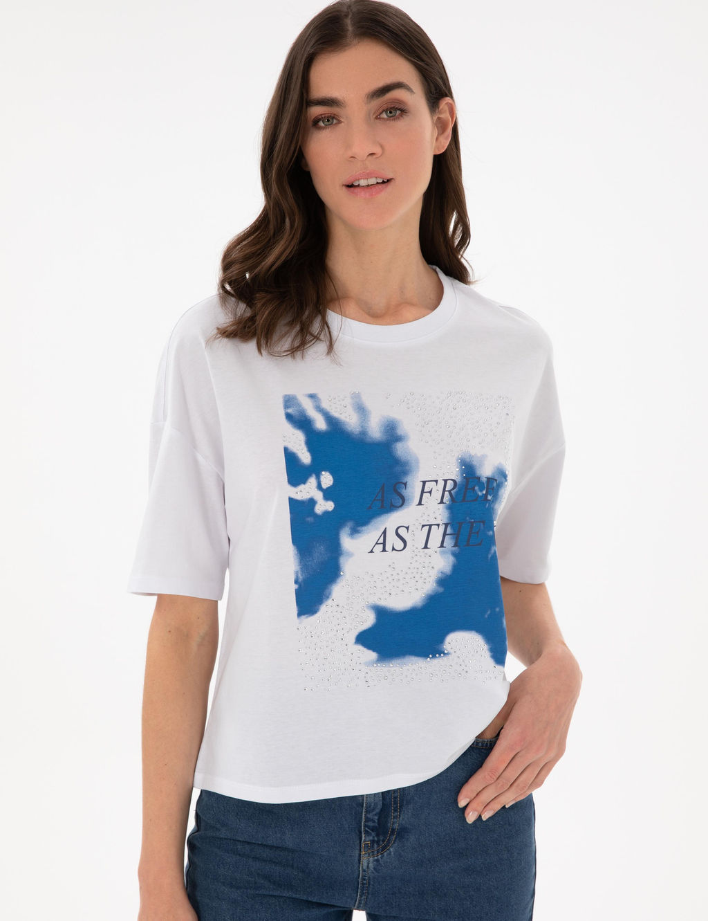 Beyaz Comfort Fit Ti__rt - Pierre cardin фото 3