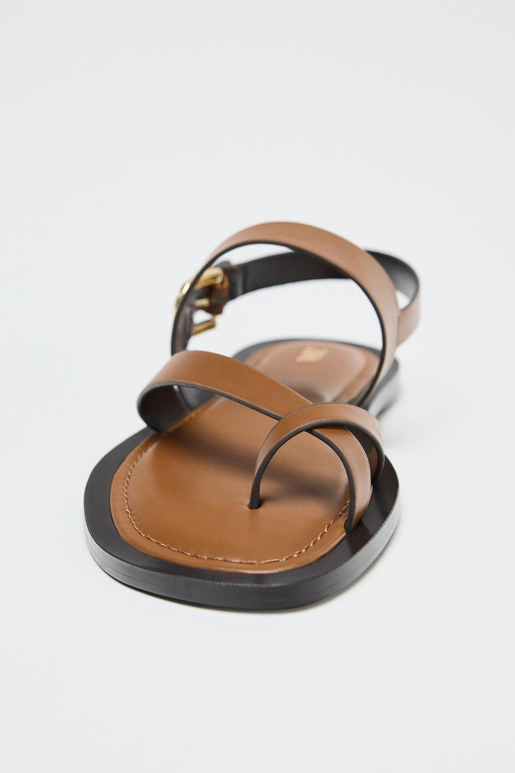 TOE-POST STRAPPY SANDALS - Zara фото 8