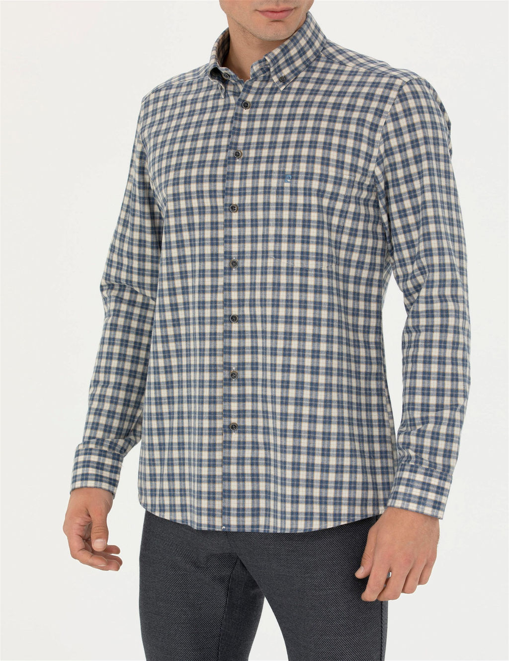 Lacivert Regular Fit Uzun Kollu G_mlek - Pierre cardin фото 6