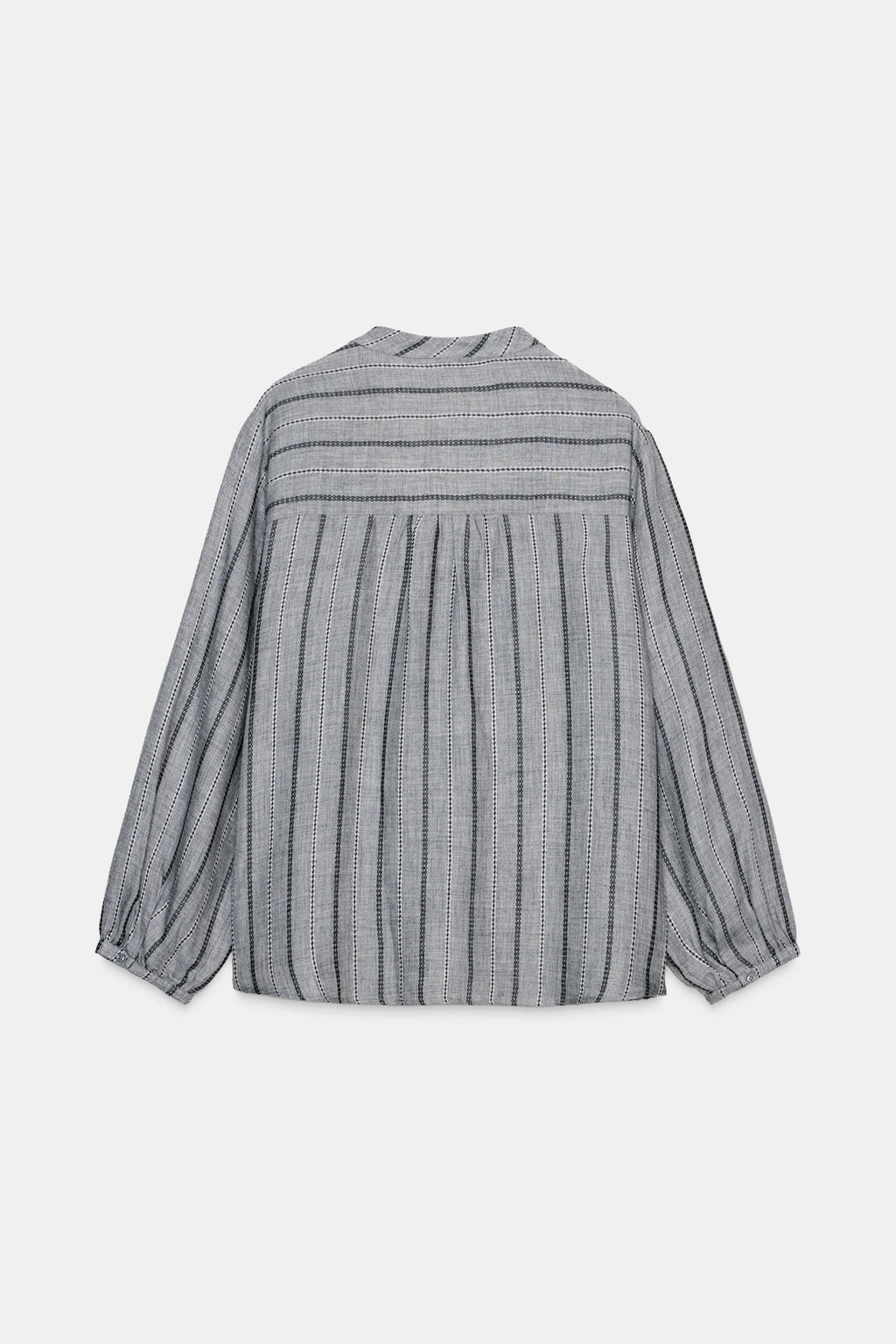 WOVEN STRIPED BLOUSE - Zara фото 6