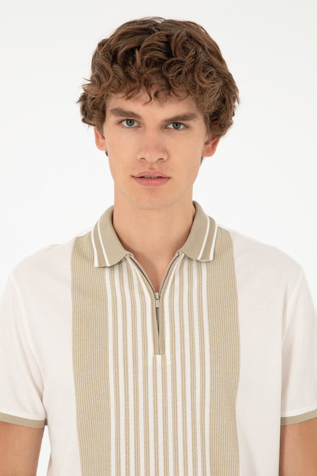 Мужская футболка цвета экрю - U.s. polo assn фото 2