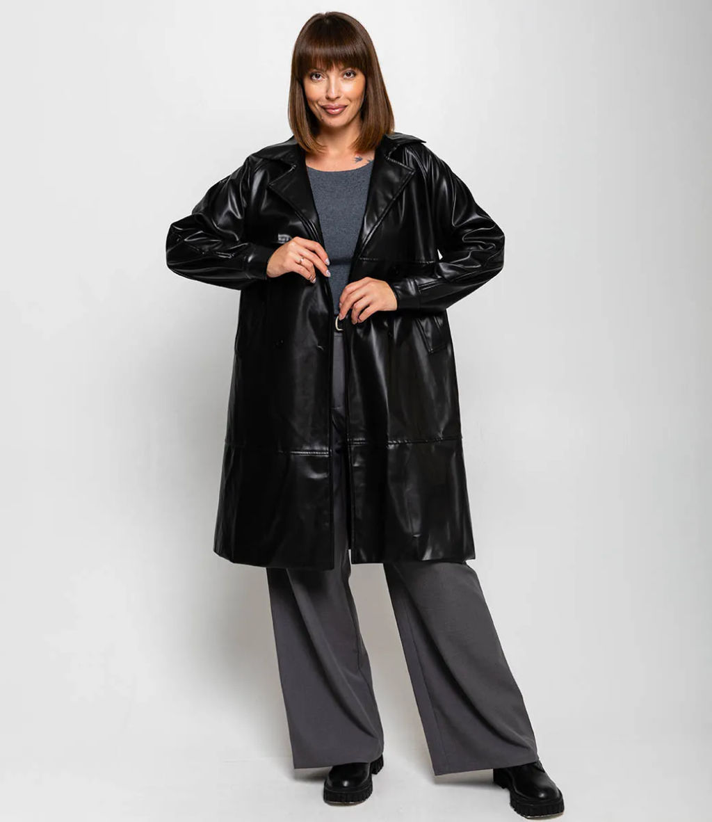 Тренч #КТ5505 (1), чёрный - Dommod фото 2