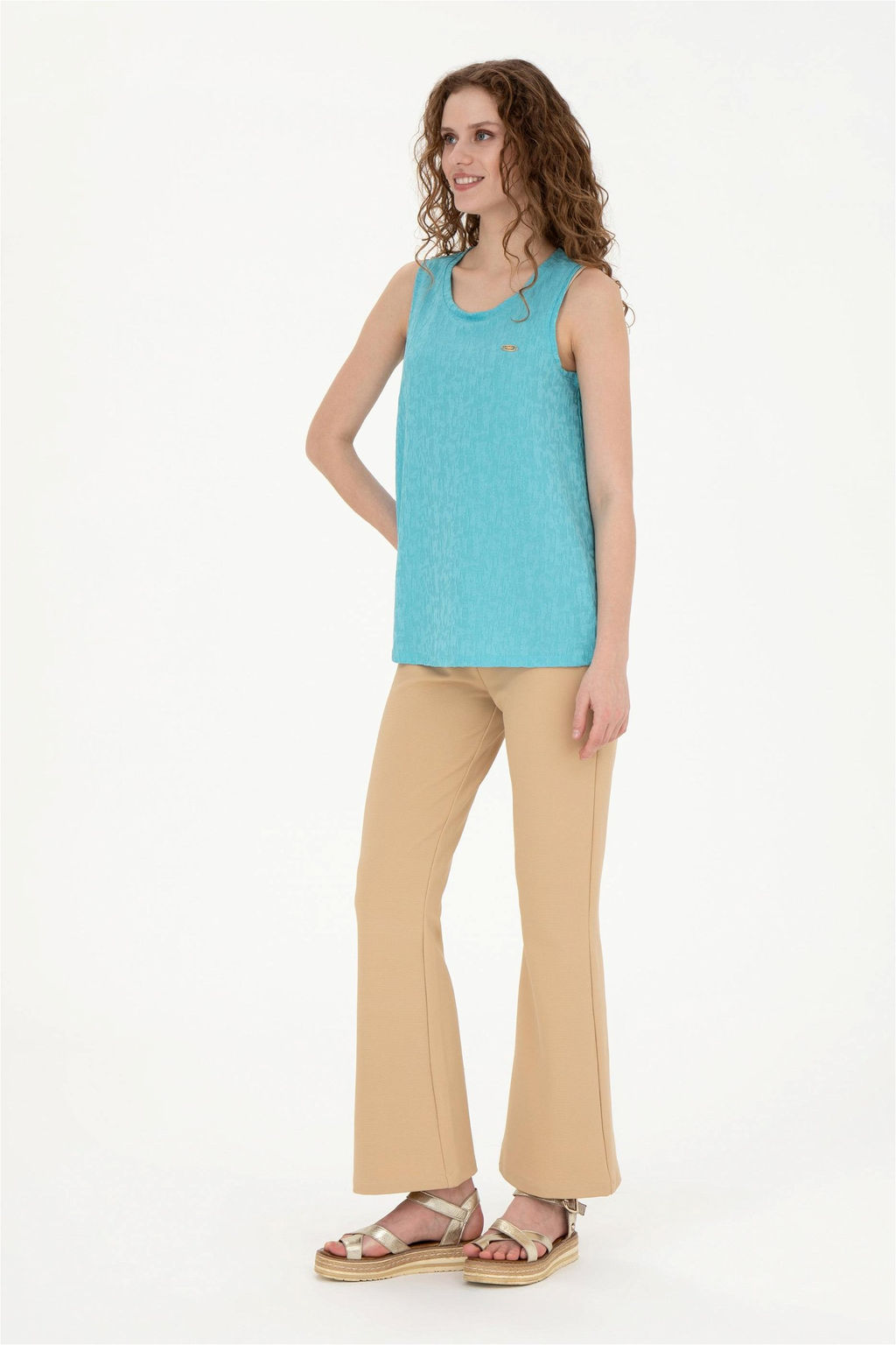 Женские спортивные штаны светло-коричневого цвета - U.s. polo assn фото 3